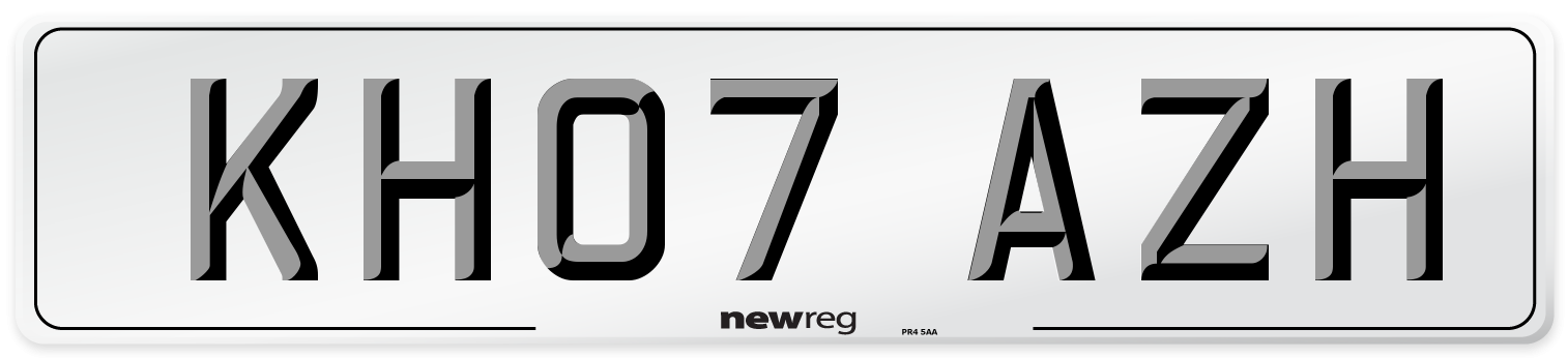 KH07 AZH Number Plate from New Reg